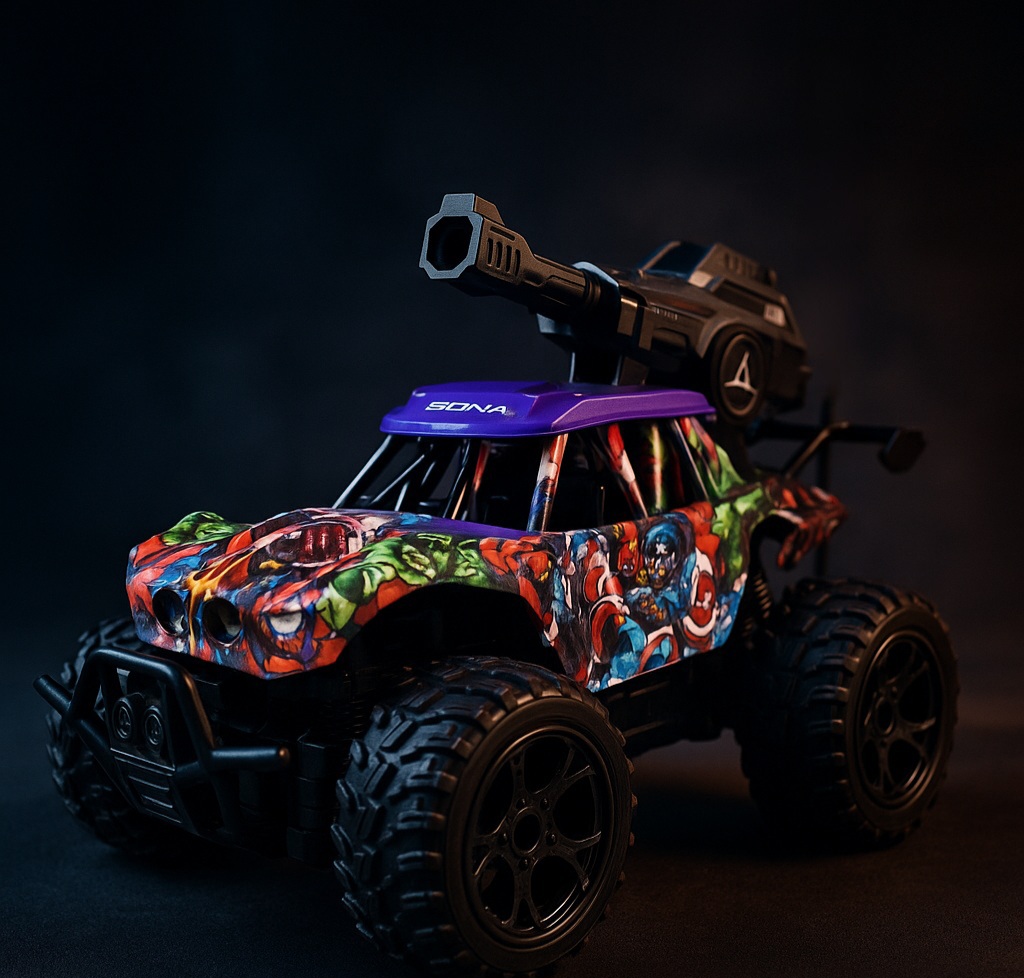 ماشین کنترلی تیر انداز جنگی مدل SBY WARS OFF-ROAD مقیاس 1:16 با ریموت کنترل و باتری شارژی