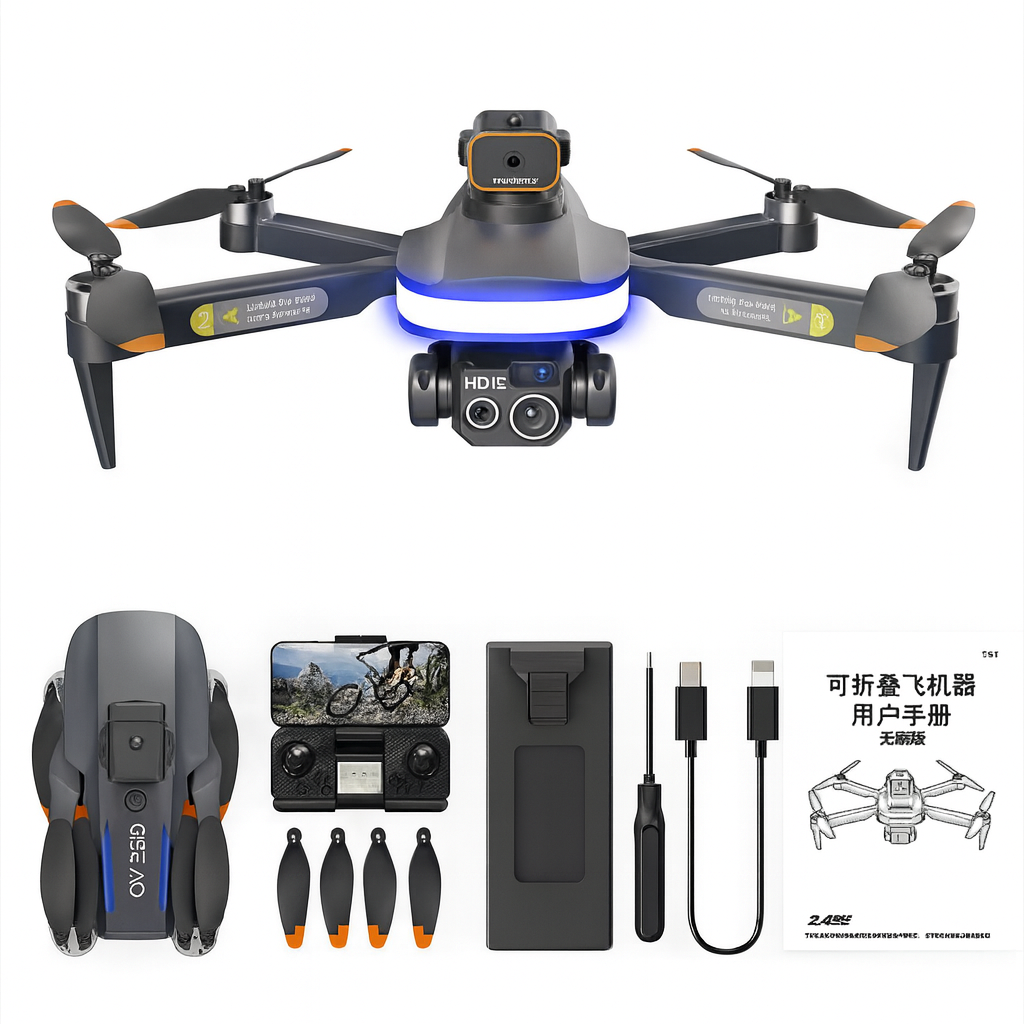 کوادکوپتر مدل P14 gps pro New 2025 پک اصلی سفارش اروپا