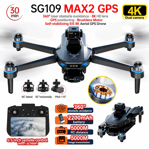 کوادکوپتر مدل SG109 max 2 pro plus از برند محبوب ZLL