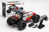 ماشین کنترلی آفرود حرفهای دو دیفرانسیل 4WD مدل Monster Truck سرعت ۴۰ کیلومتر با گیربکس فلزی و قابلیت دریفت