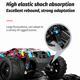 ماشین کنترلی آفرود حرفهای دو دیفرانسیل 4WD مدل Monster Truck سرعت ۴۰ کیلومتر با گیربکس فلزی و قابلیت دریفت