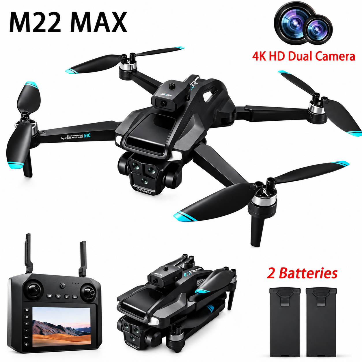 خرید کوادکوپتر M22 MAX