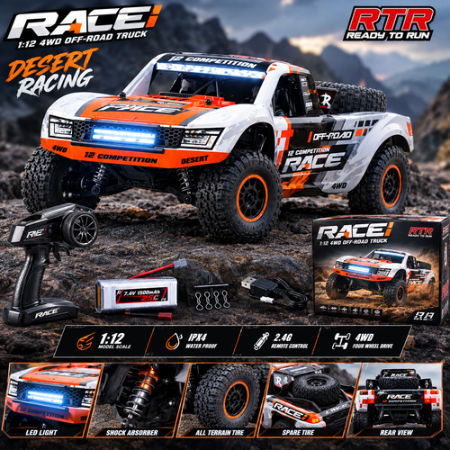 ماشین کنترلی آفرود RACE RD1204-1 | 4WD براشلس 1:12 کمک فنر روغنی