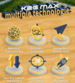 خرید توپ پرنده K2G MAX | کوادکوپتر توپی کنترلی ۳۶۰ درجه